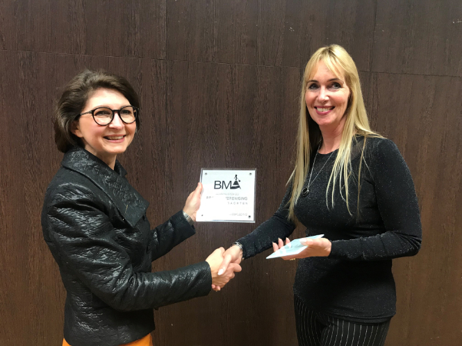 Nancy van Vliet behaalt de vakerkenning (BMA)